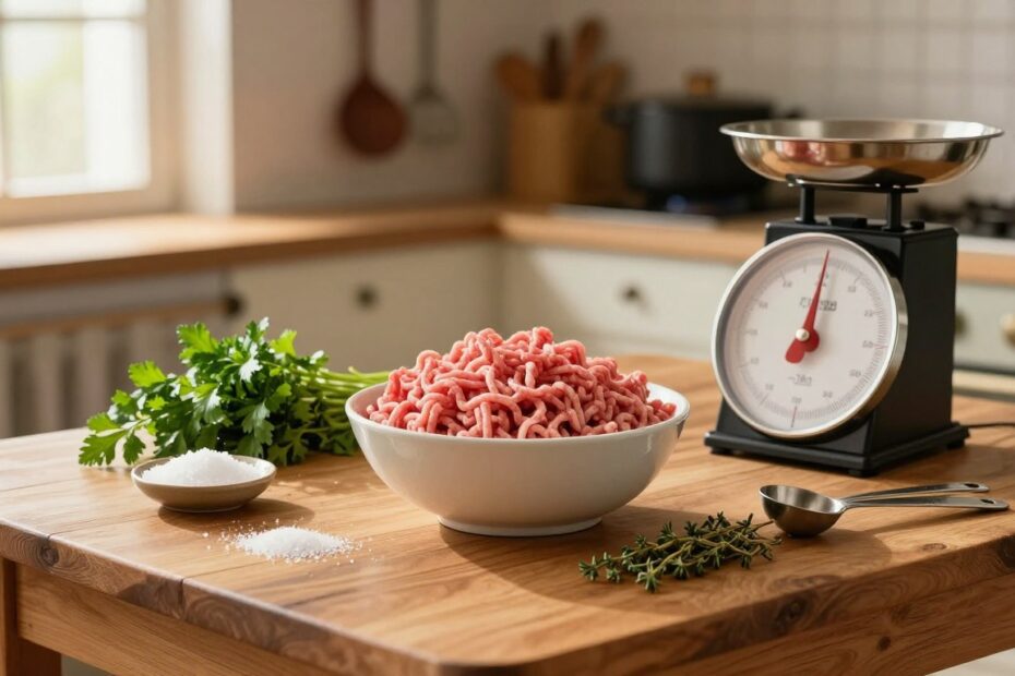 Ile soli na kilogram mięsa mielonego