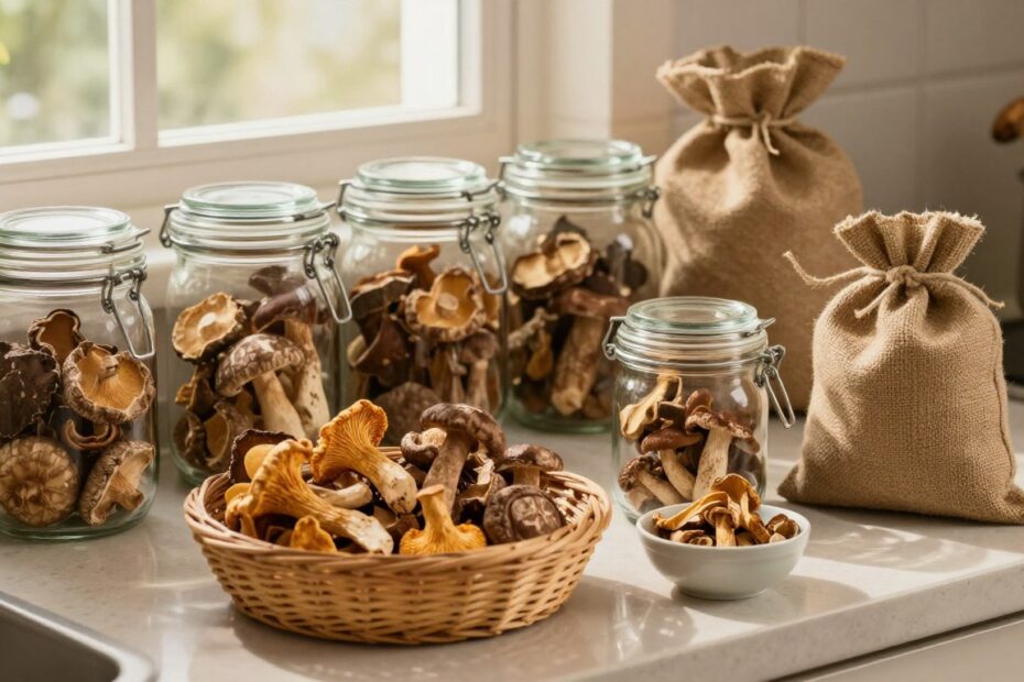 Jak przechowywać suszone grzyby