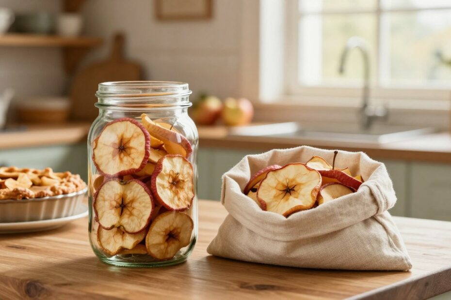 Jak przechowywać suszone jabłka