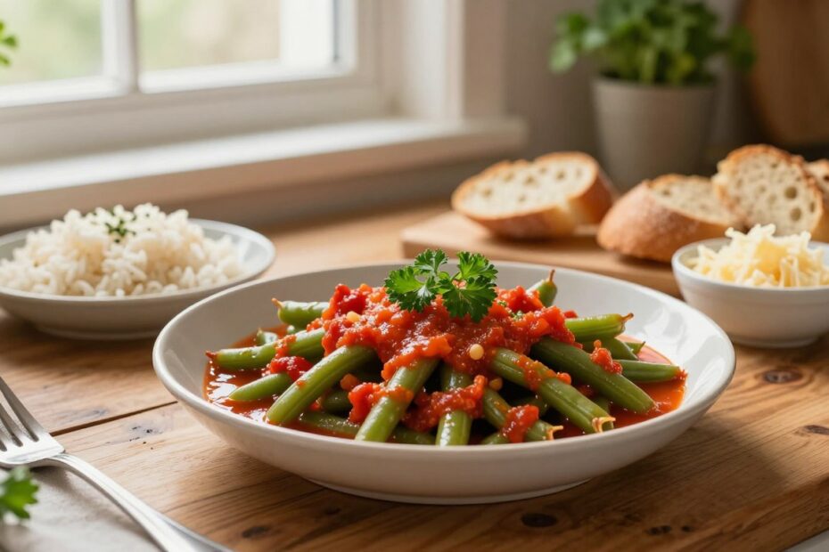 Fasolka w sosie pomidorowym z czym jeść