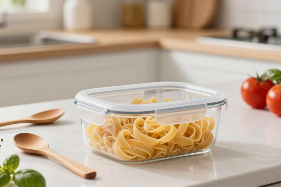 Jak przechować ugotowany makaron