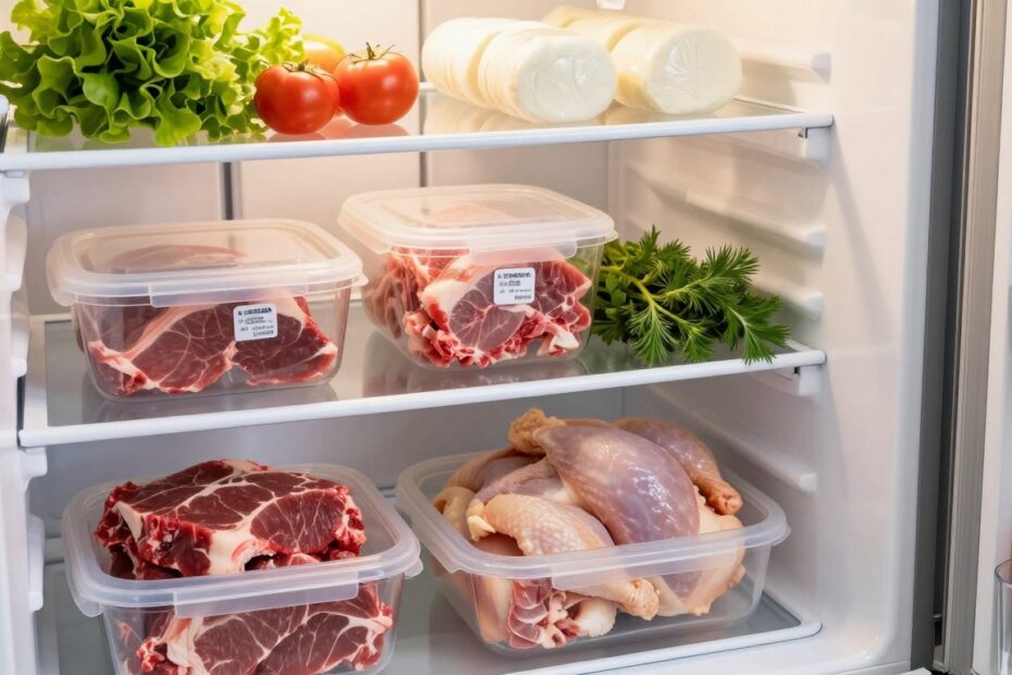 Jak przechowywać surowe mięso w lodówce