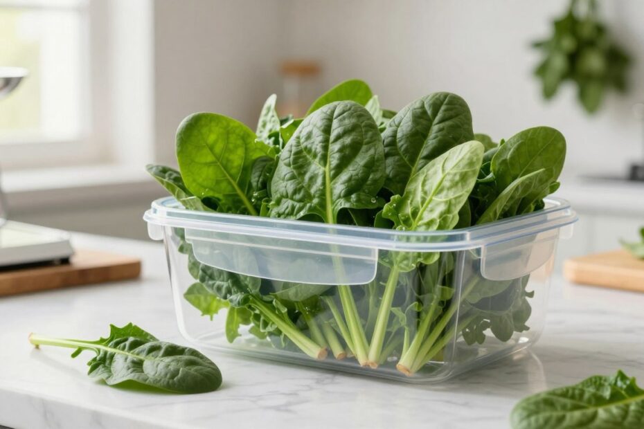Jak przechowywać szpinak