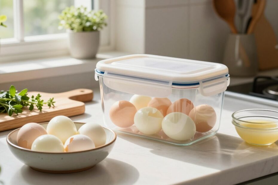 Jak przechowywać ugotowane jajka