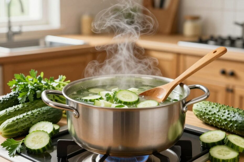 Jak ugotować zupę ogórkową