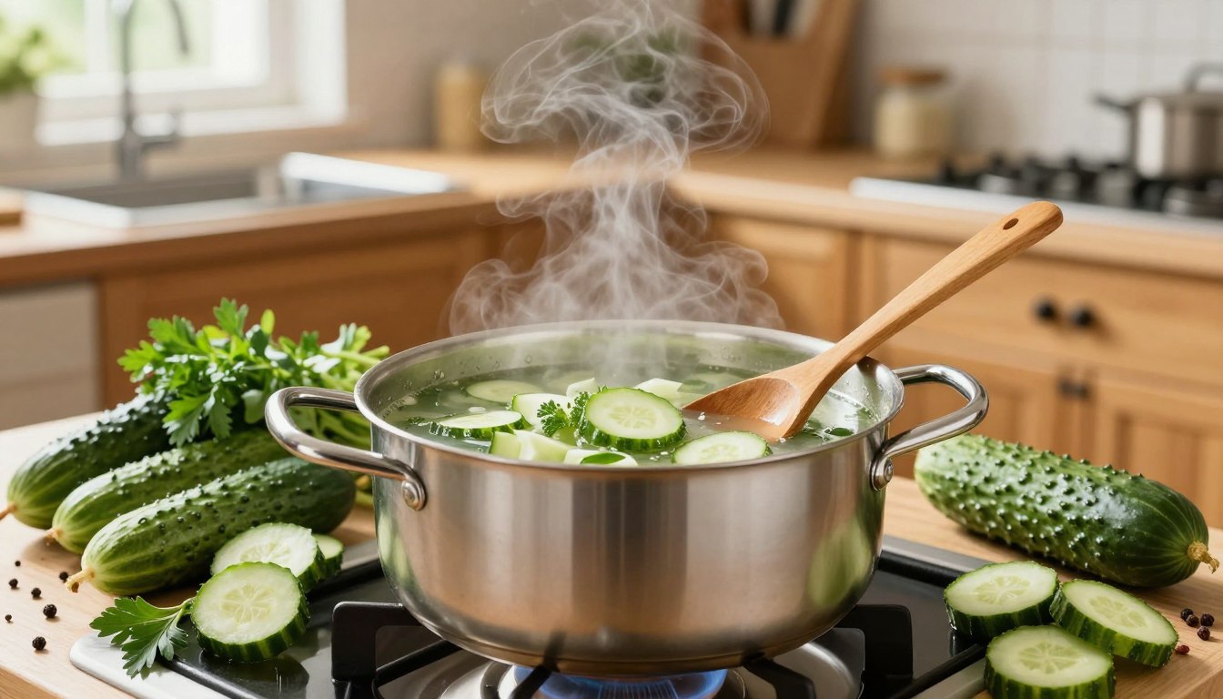 Jak ugotować zupę ogórkową